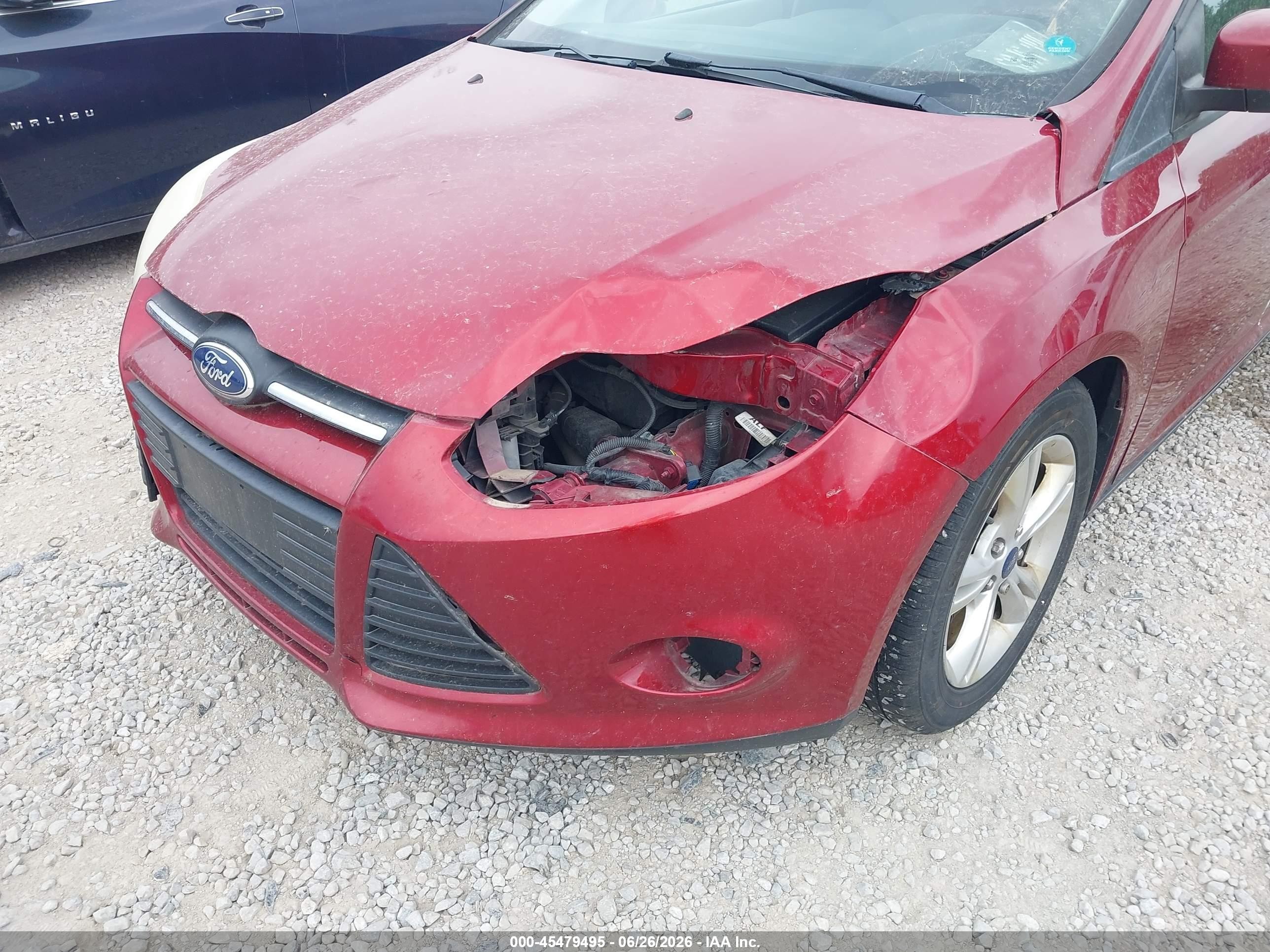 2013 Ford Focus Se Red vin: 1FADP3K25DL372277