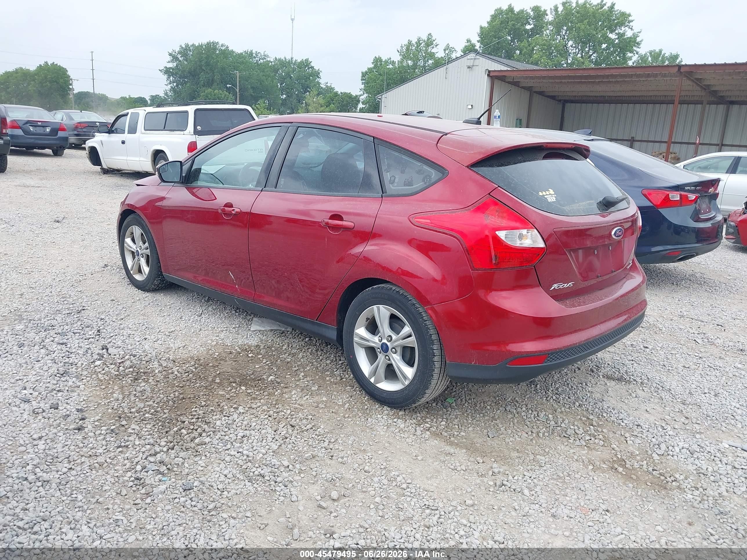 2013 Ford Focus Se Red vin: 1FADP3K25DL372277