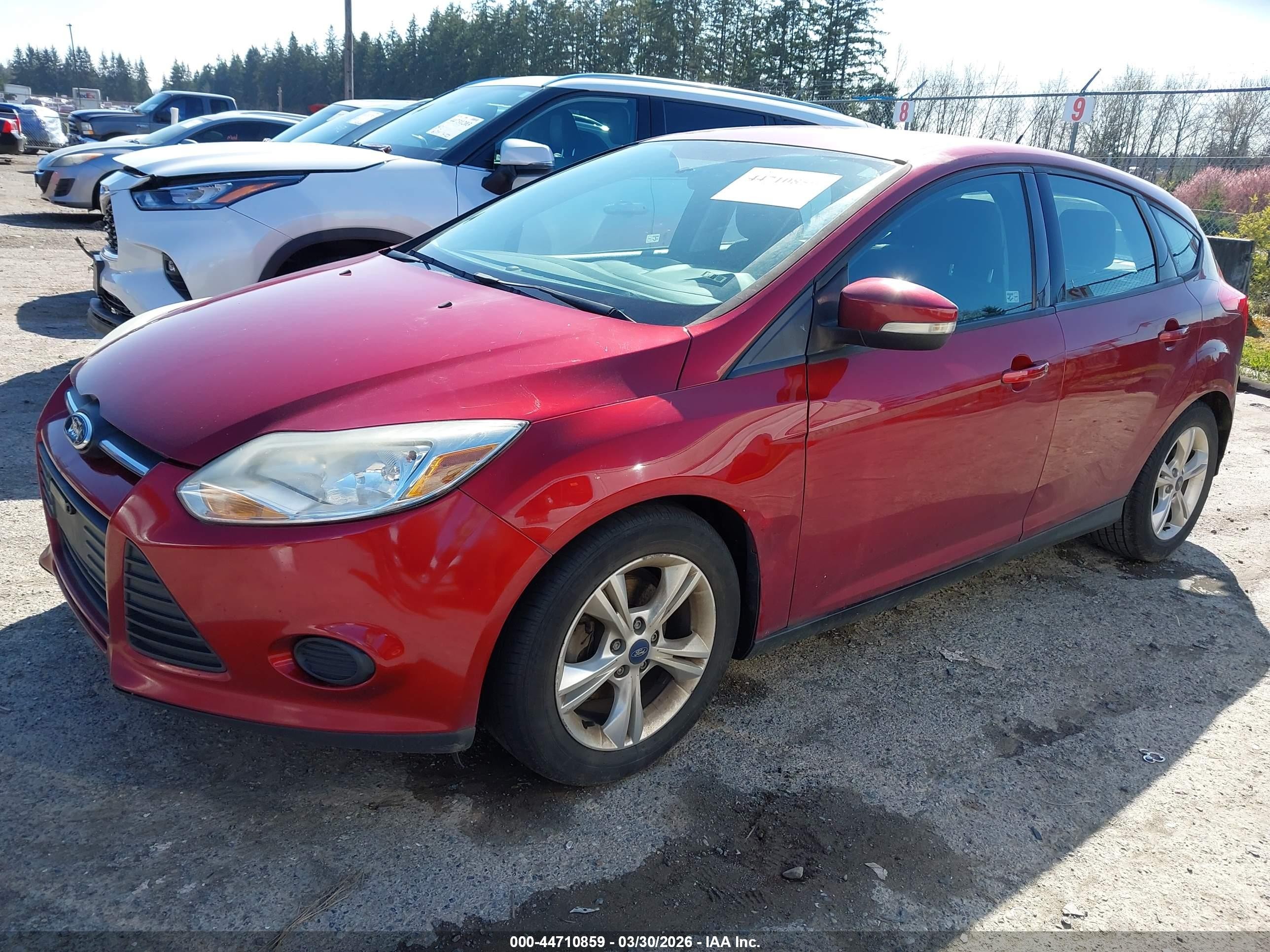 2014 Ford Focus Se Red vin: 1FADP3K25EL124001