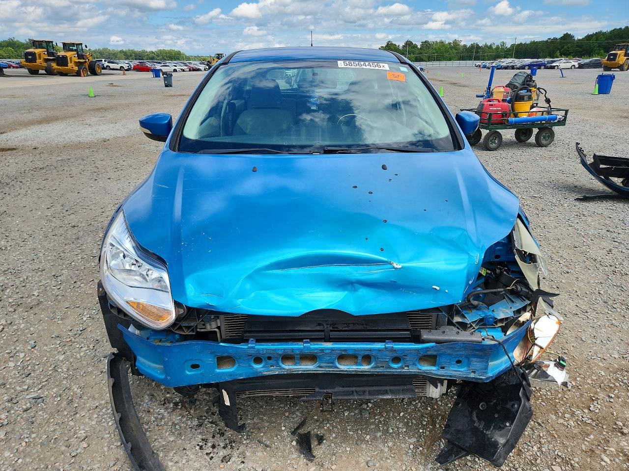 2014 Ford Focus Se Blue vin: 1FADP3K25EL152249