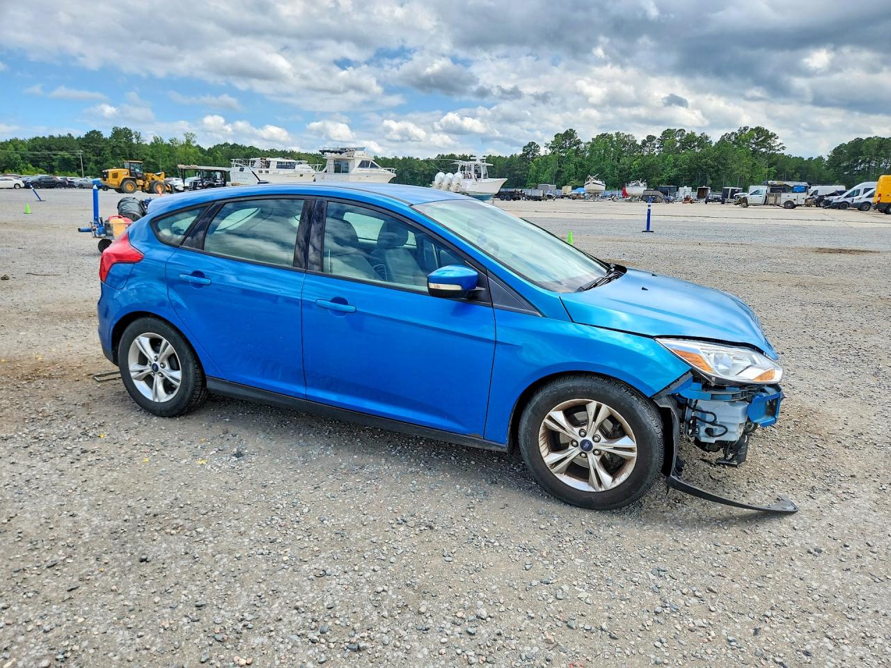 2014 Ford Focus Se Blue vin: 1FADP3K25EL152249