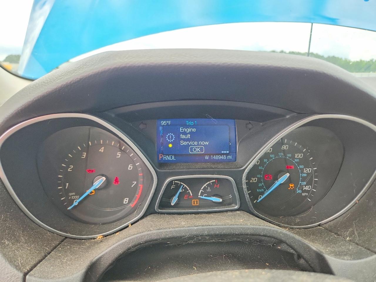 2014 Ford Focus Se Blue vin: 1FADP3K25EL152249
