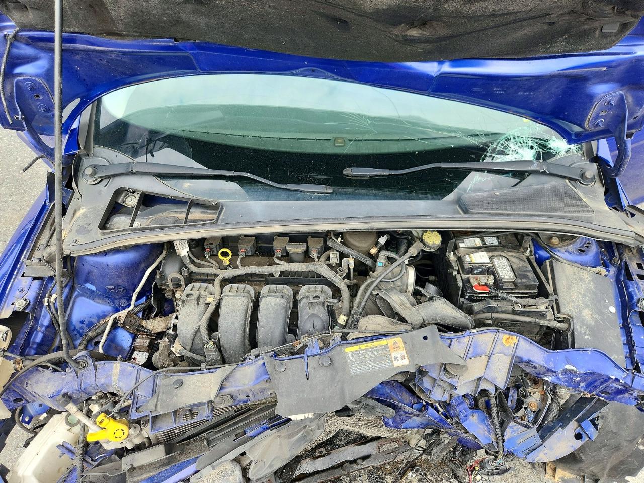 2014 Ford Focus Se Blue vin: 1FADP3K25EL172453