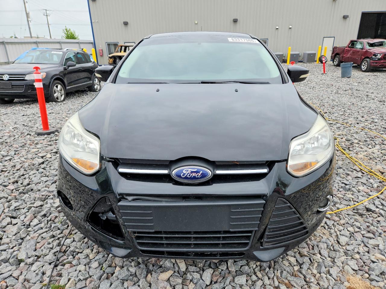 2014 Ford Focus Se Black vin: 1FADP3K25EL173778