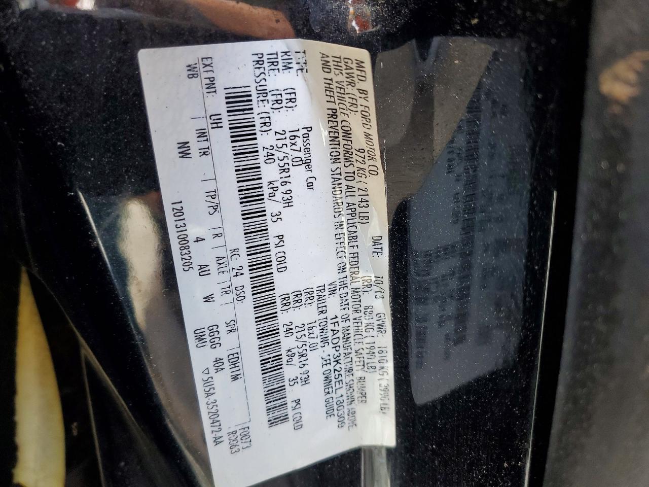 2014 Ford Focus Se Black vin: 1FADP3K25EL180309