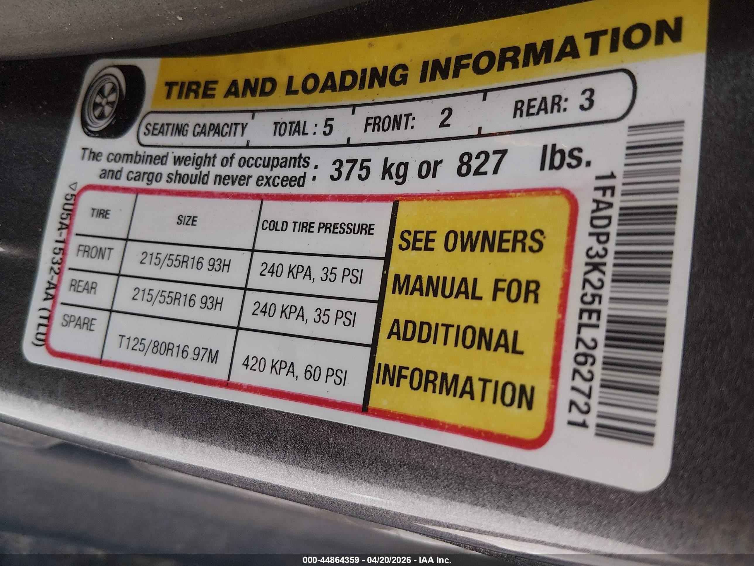 2014 Ford Focus Se Silver vin: 1FADP3K25EL262721