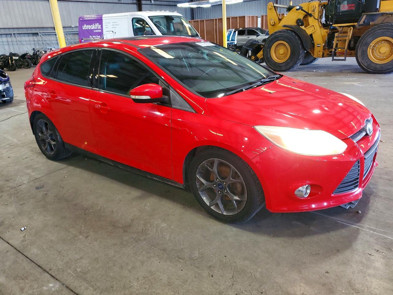 2014 Ford Focus Red vin: 1FADP3K25EL268437