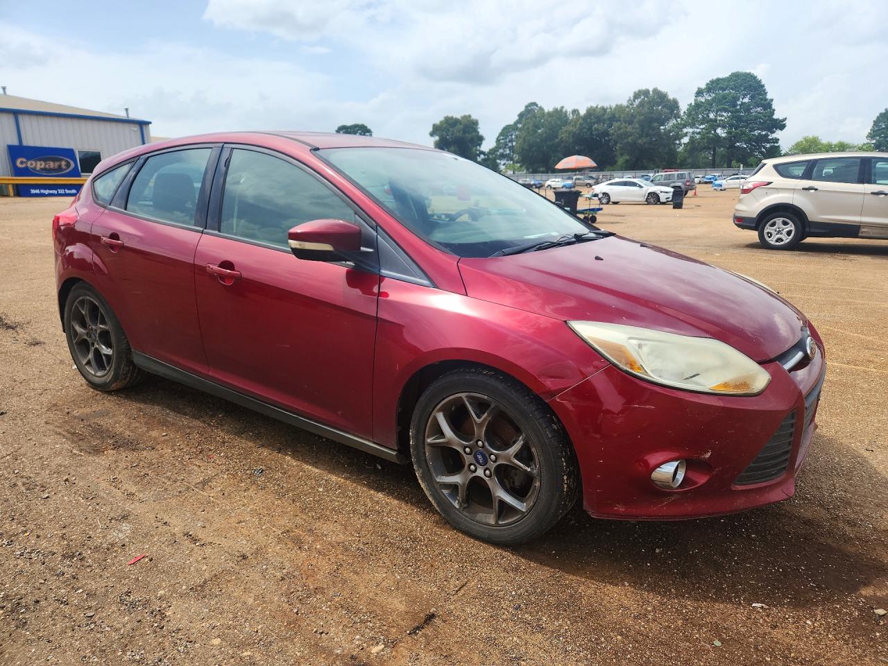 2014 Ford Focus Se Maroon vin: 1FADP3K25EL303445