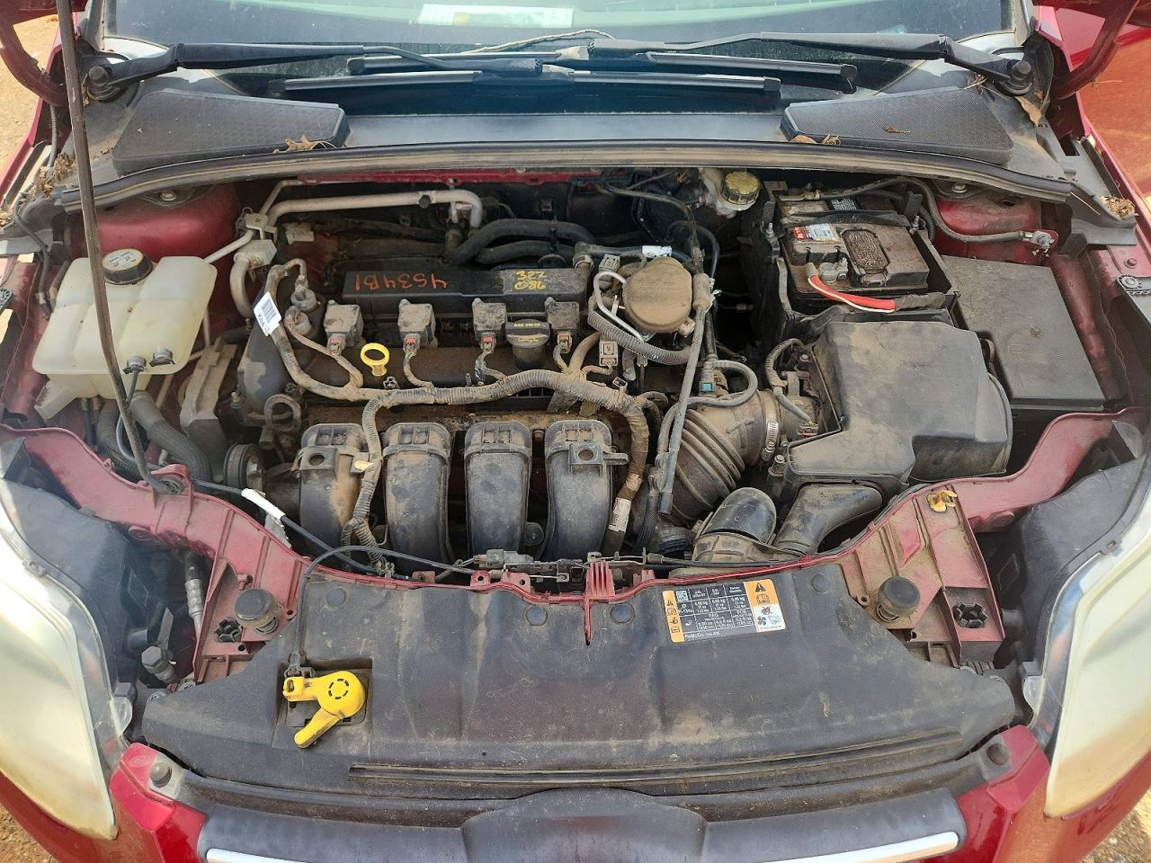 2014 Ford Focus Se Maroon vin: 1FADP3K25EL303445
