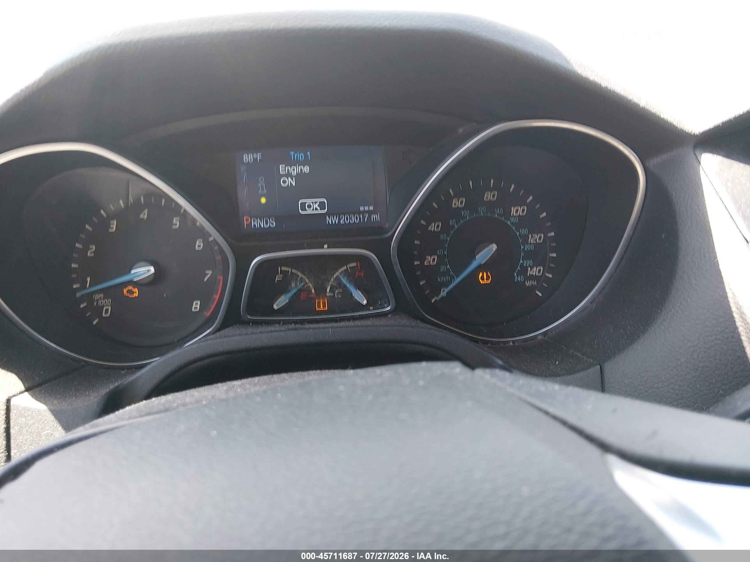 2014 Ford Focus Se Белый vin: 1FADP3K25EL325459