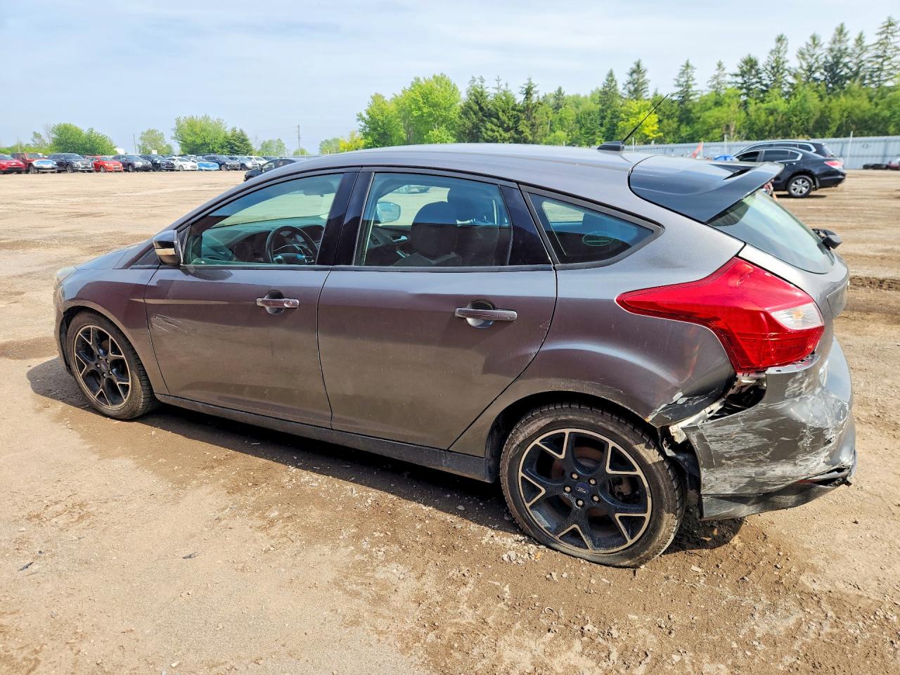 2014 Ford Focus Se Gray vin: 1FADP3K25EL342777