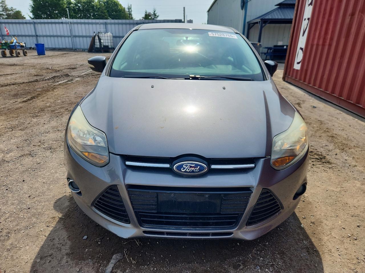 2014 Ford Focus Se Gray vin: 1FADP3K25EL342777