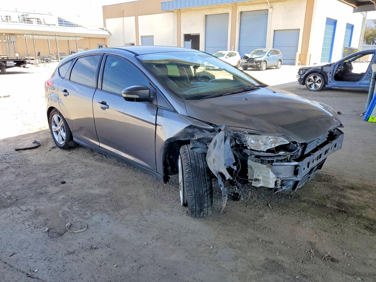 2014 Ford Focus Gray vin: 1FADP3K25EL363337