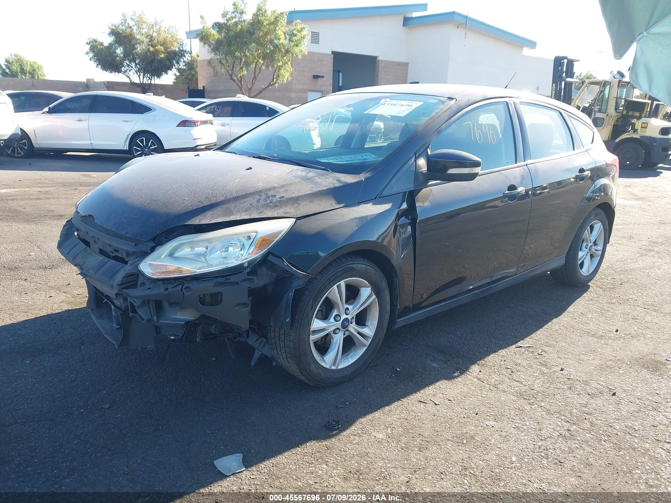 2014 Ford Focus Se Black vin: 1FADP3K25EL407451