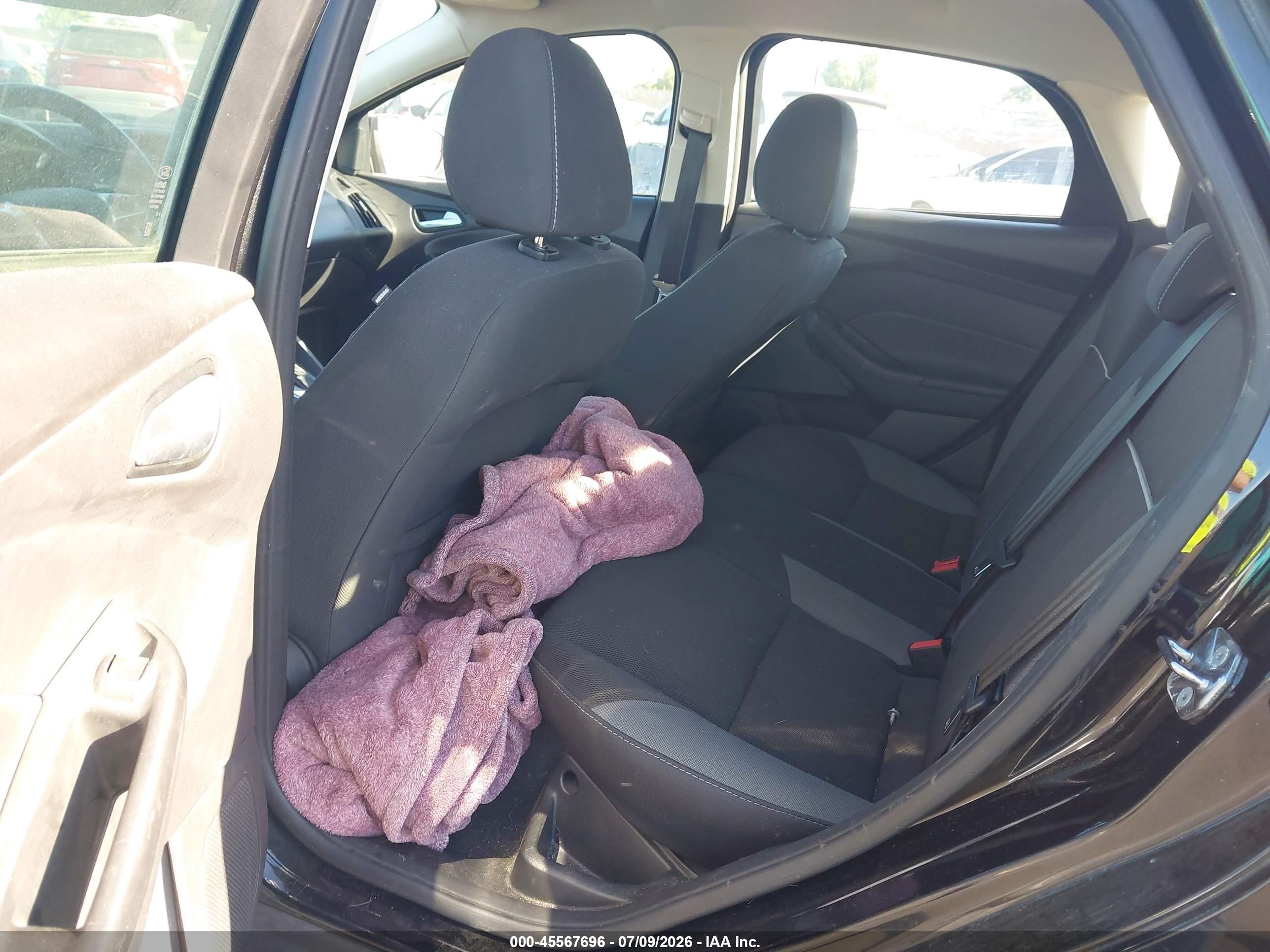 2014 Ford Focus Se Black vin: 1FADP3K25EL407451