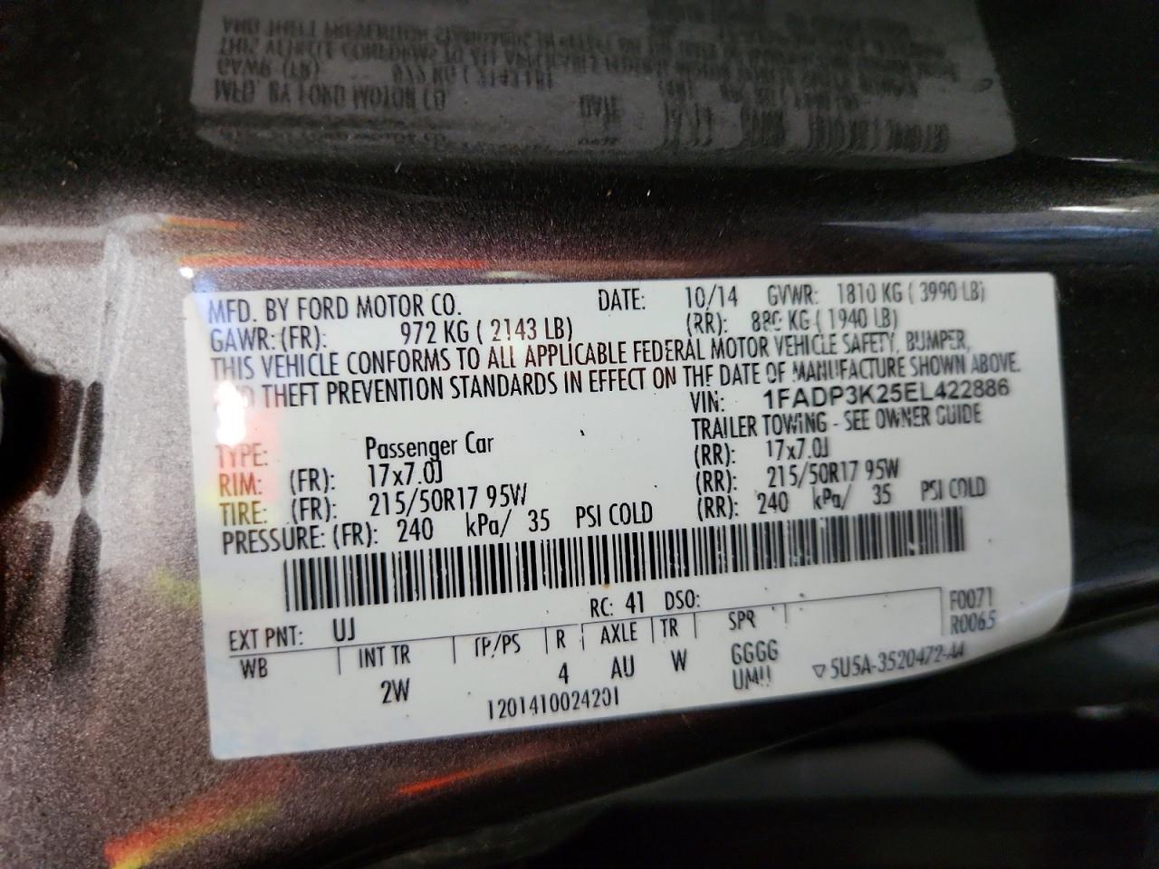 2014 Ford Focus Se Gray vin: 1FADP3K25EL422886