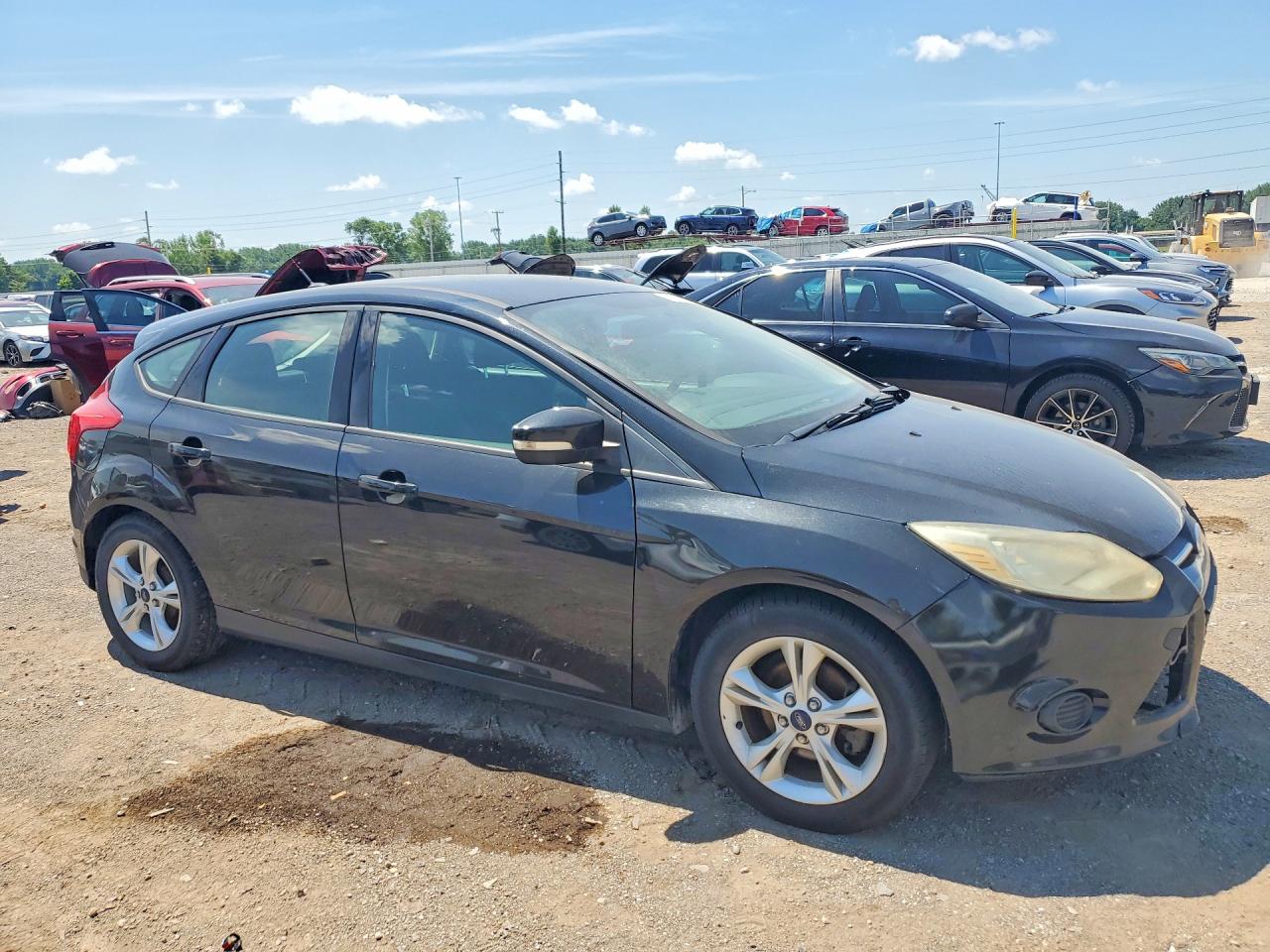 2014 Ford Focus Se Black vin: 1FADP3K25EL437937