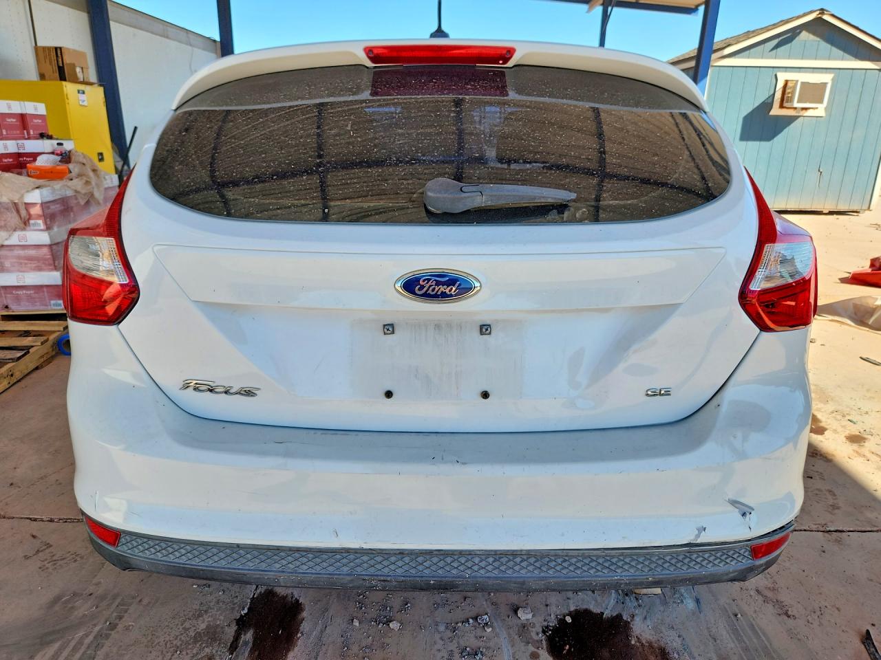 2014 Ford Focus Se White vin: 1FADP3K25EL461896