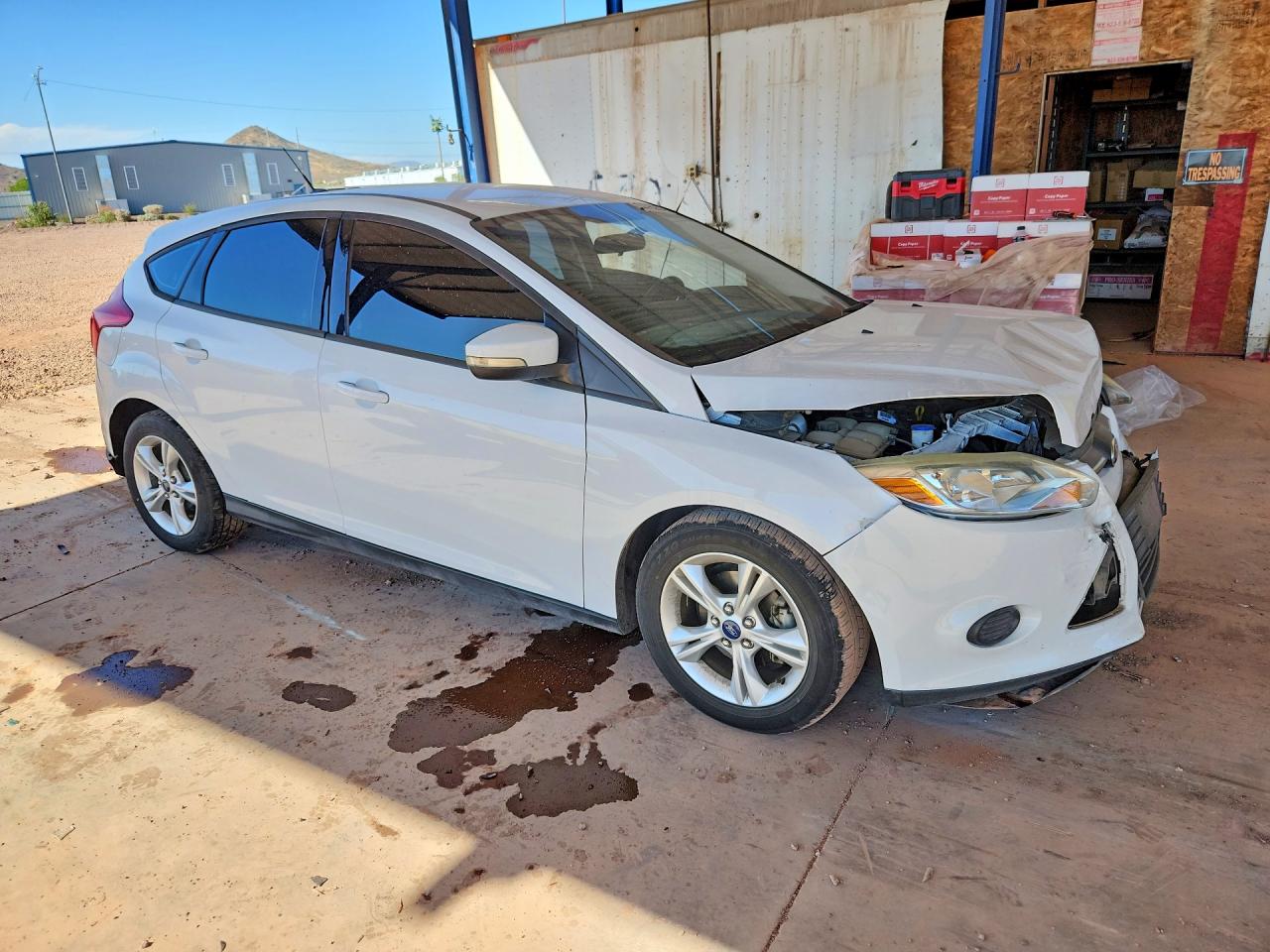 2014 Ford Focus Se White vin: 1FADP3K25EL461896