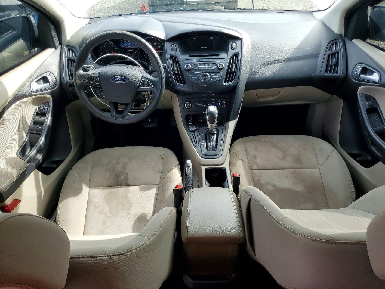 2015 Ford Focus Se White vin: 1FADP3K25FL263398