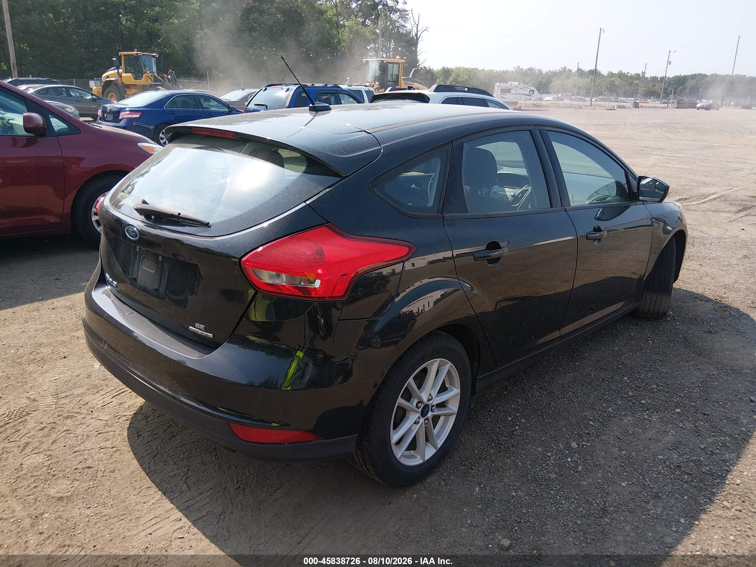 2015 Ford Focus Se Black vin: 1FADP3K25FL317881