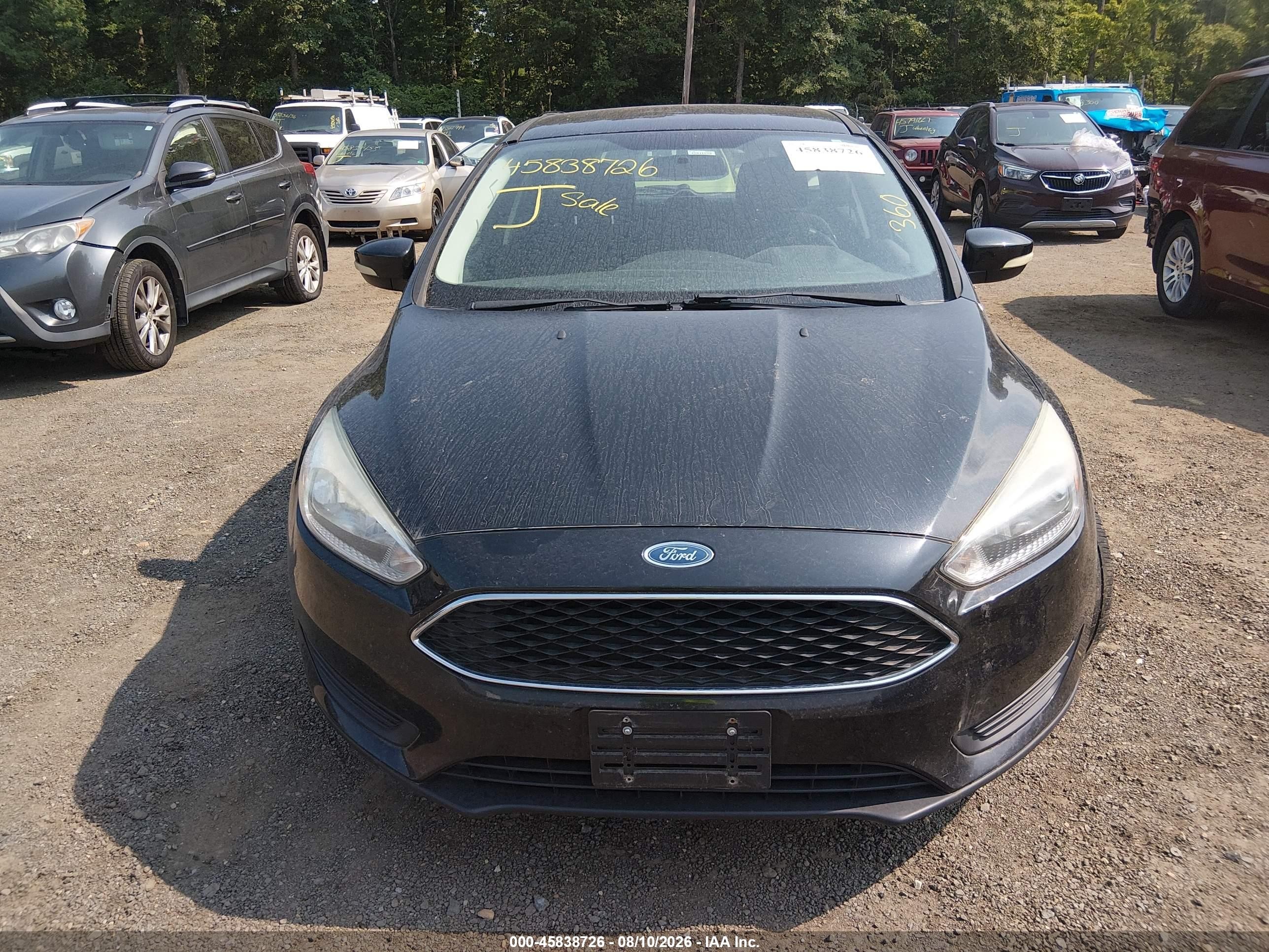 2015 Ford Focus Se Black vin: 1FADP3K25FL317881