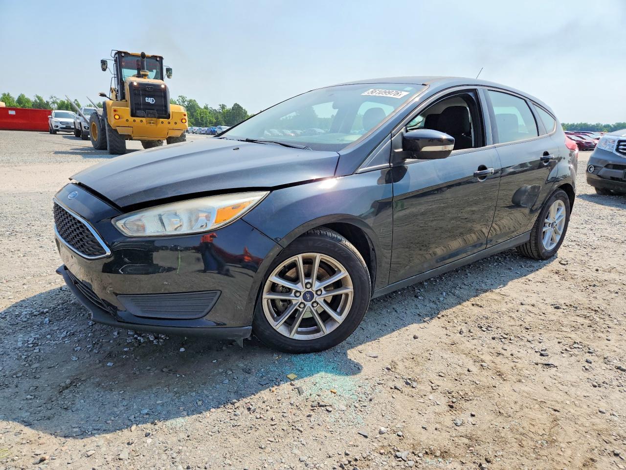 2015 Ford Focus Se Black vin: 1FADP3K25FL355658