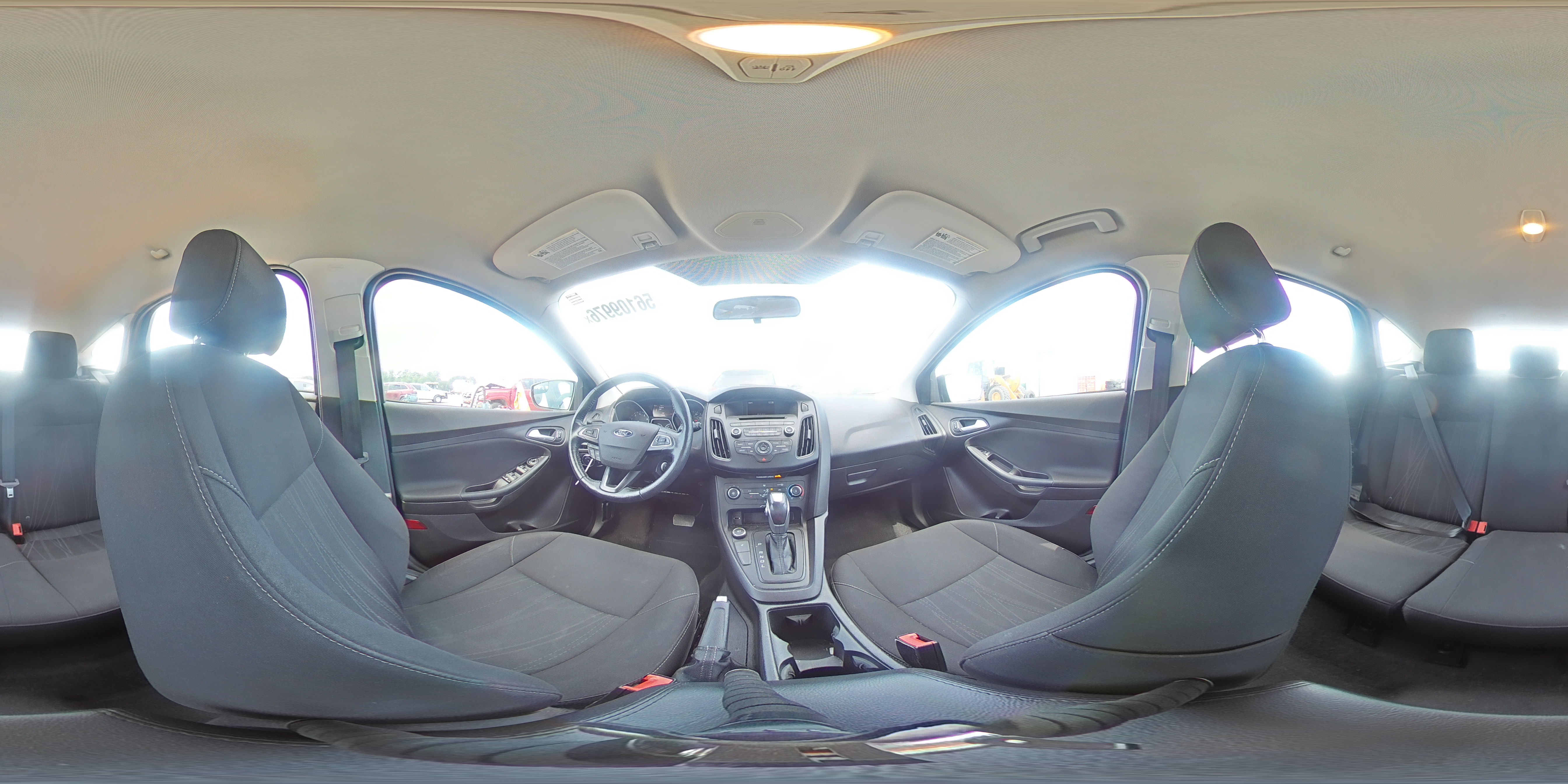2015 Ford Focus Se Black vin: 1FADP3K25FL355658