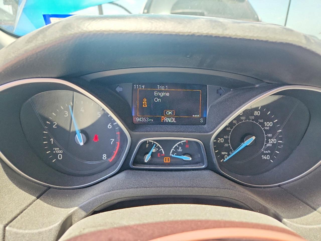 2016 Ford Focus Se Blue vin: 1FADP3K25GL257893
