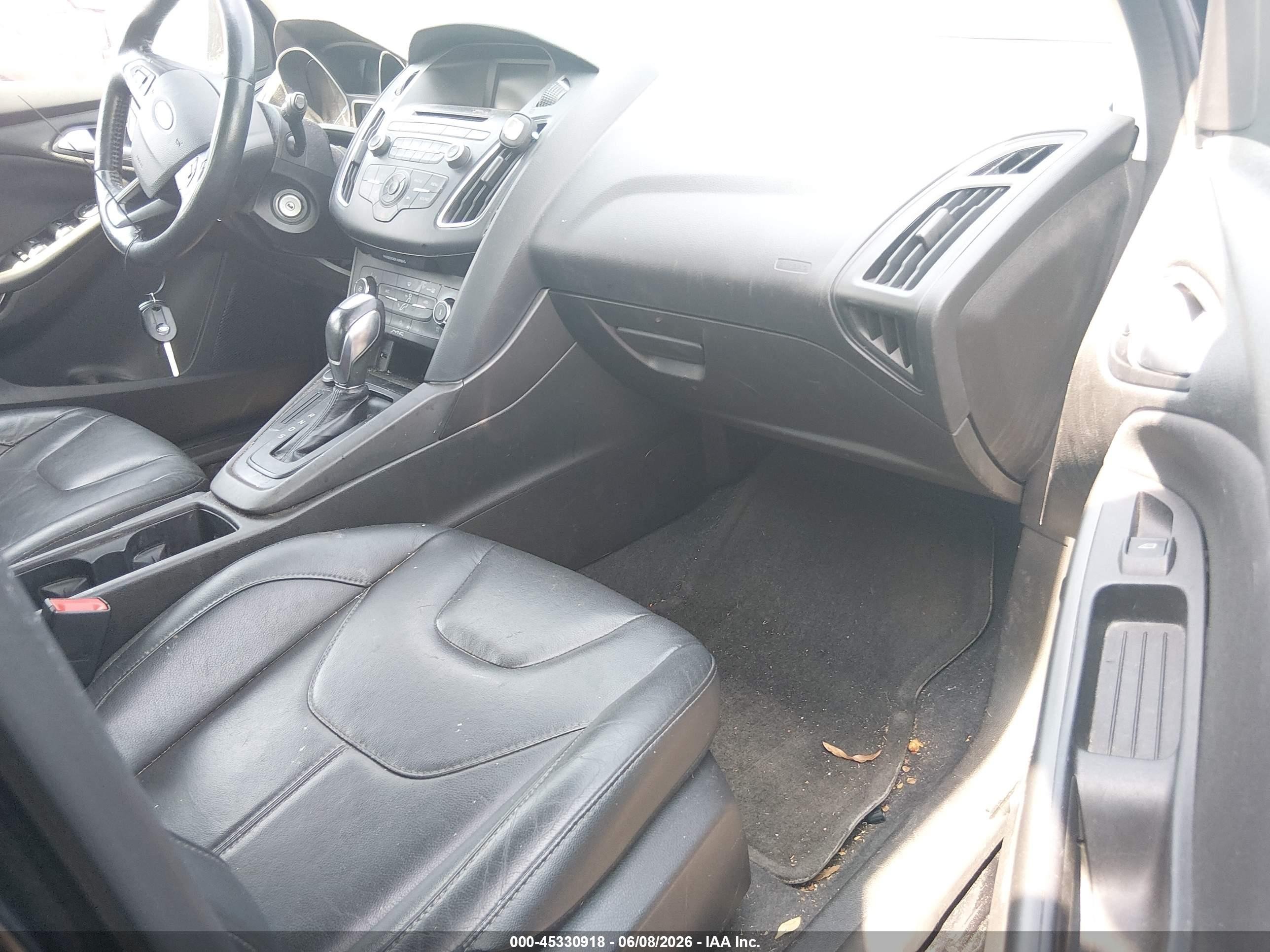 2016 Ford Focus Se Black vin: 1FADP3K25GL259692