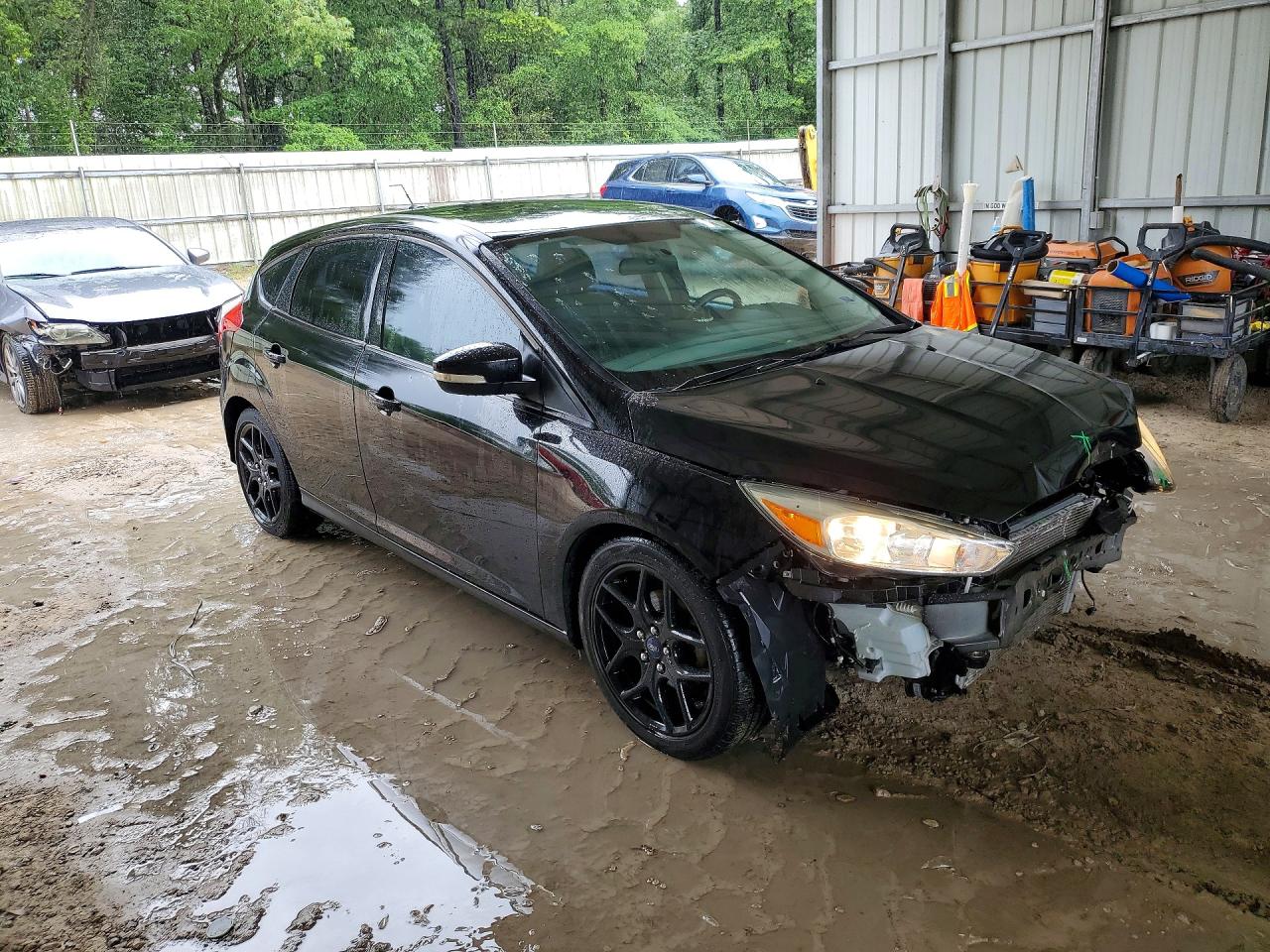 2016 Ford Focus Se Black vin: 1FADP3K25GL274094