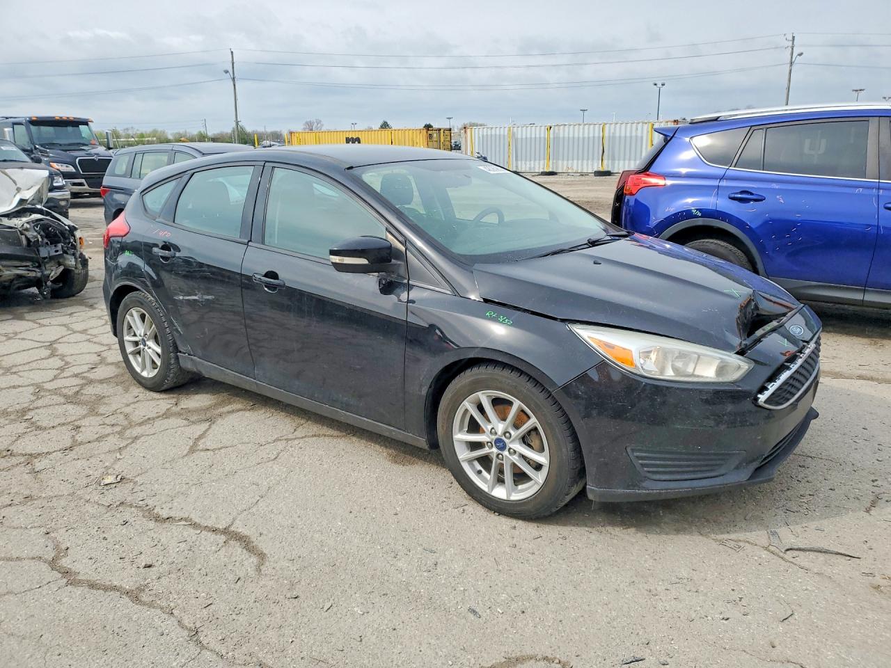 2017 Ford Focus Se Black vin: 1FADP3K25HL248015