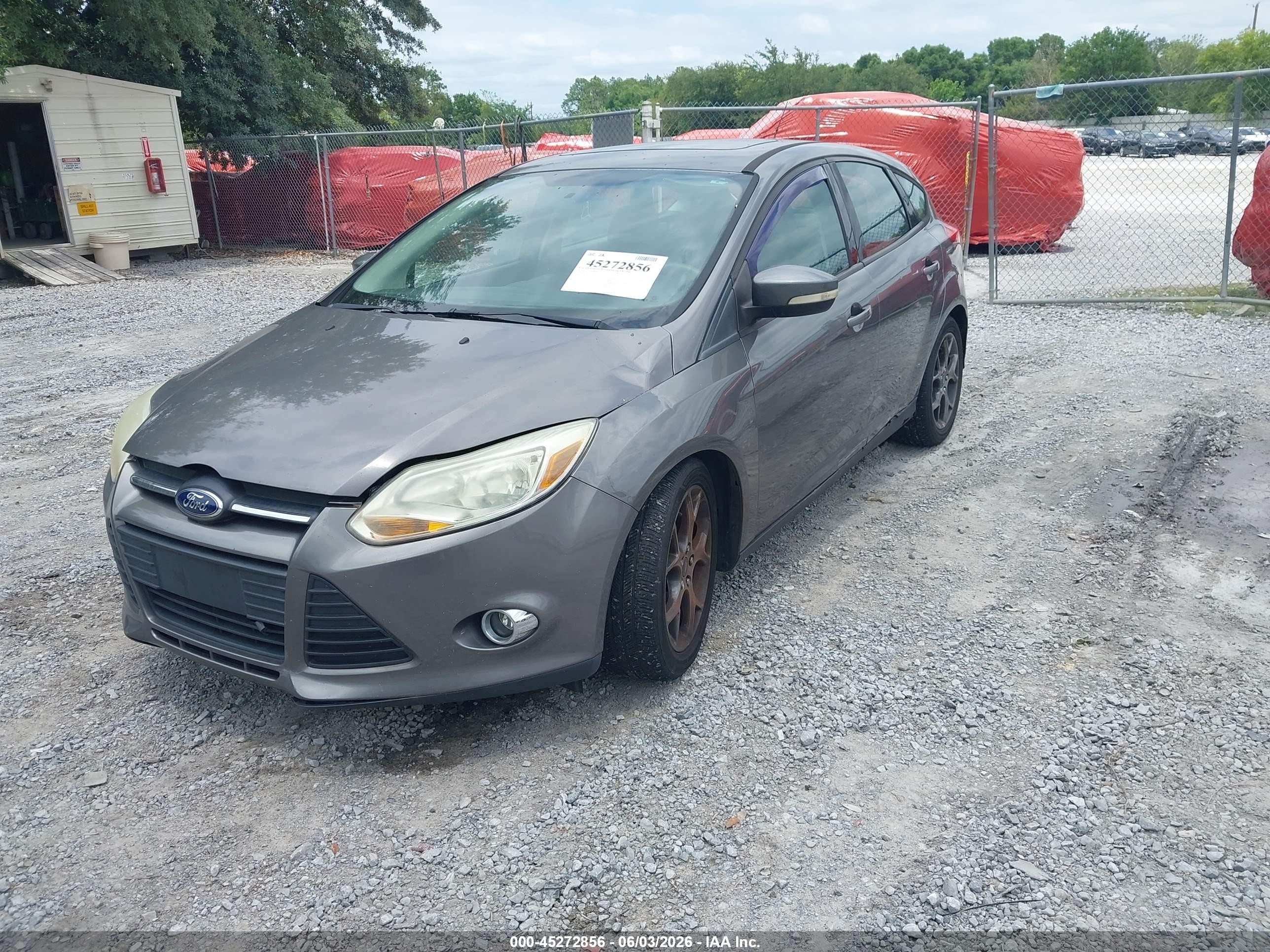 2013 Ford Focus Se Gray vin: 1FADP3K26DL285021