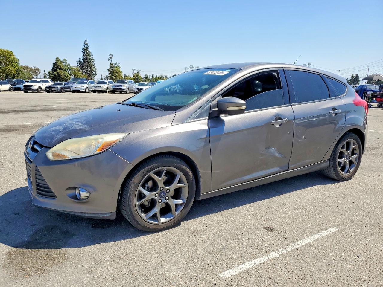 2013 Ford Focus Electric Gray vin: 1FADP3K26DL324917