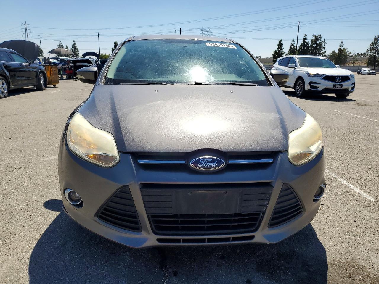 2013 Ford Focus Electric Gray vin: 1FADP3K26DL324917
