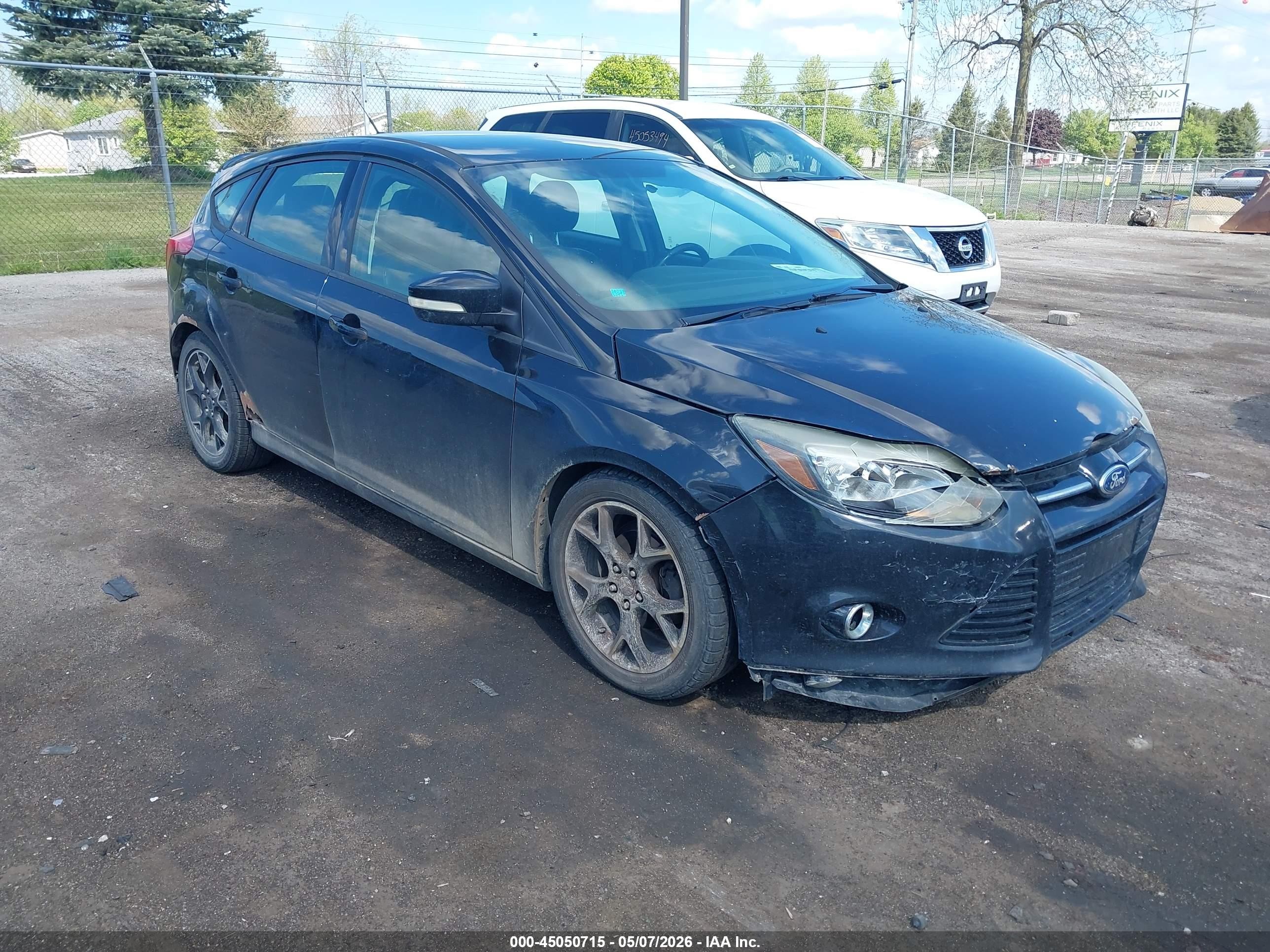 2014 Ford Focus Se Black vin: 1FADP3K26EL108017