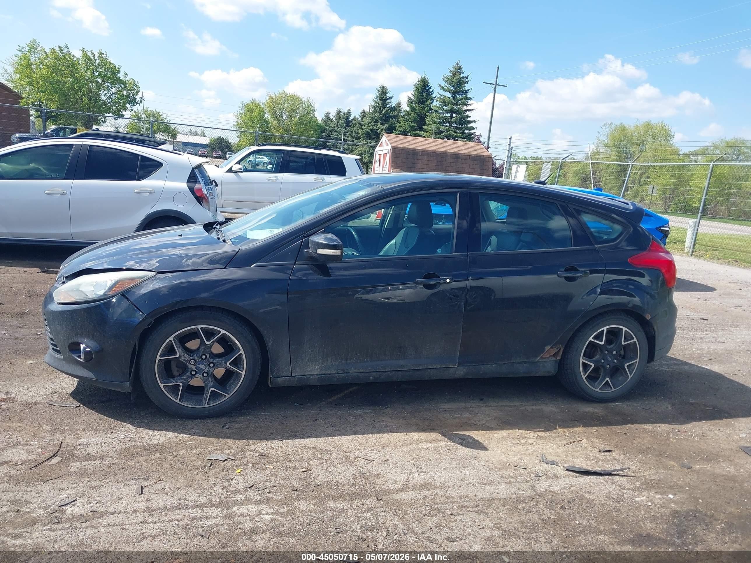 2014 Ford Focus Se Black vin: 1FADP3K26EL108017