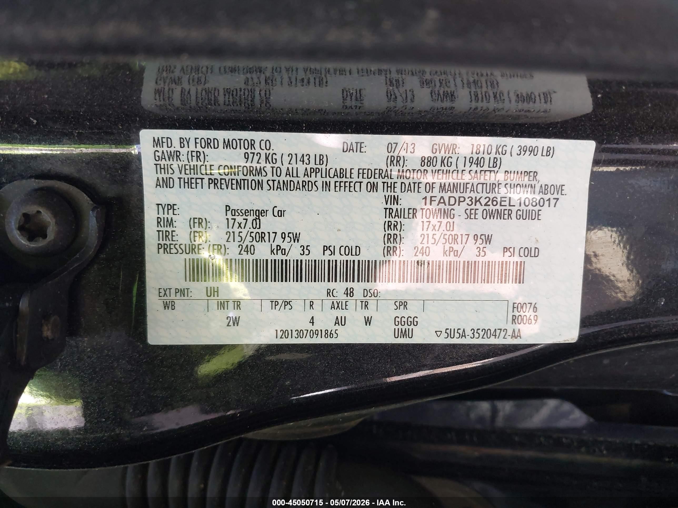 2014 Ford Focus Se Black vin: 1FADP3K26EL108017