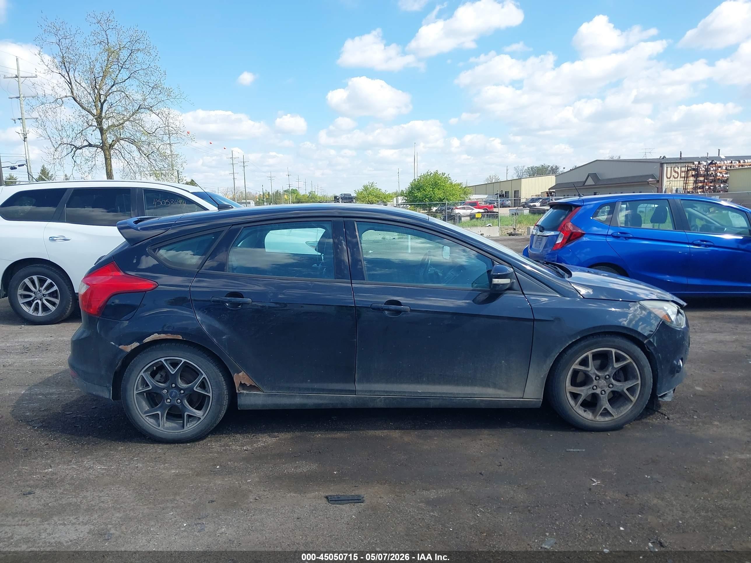 2014 Ford Focus Se Black vin: 1FADP3K26EL108017