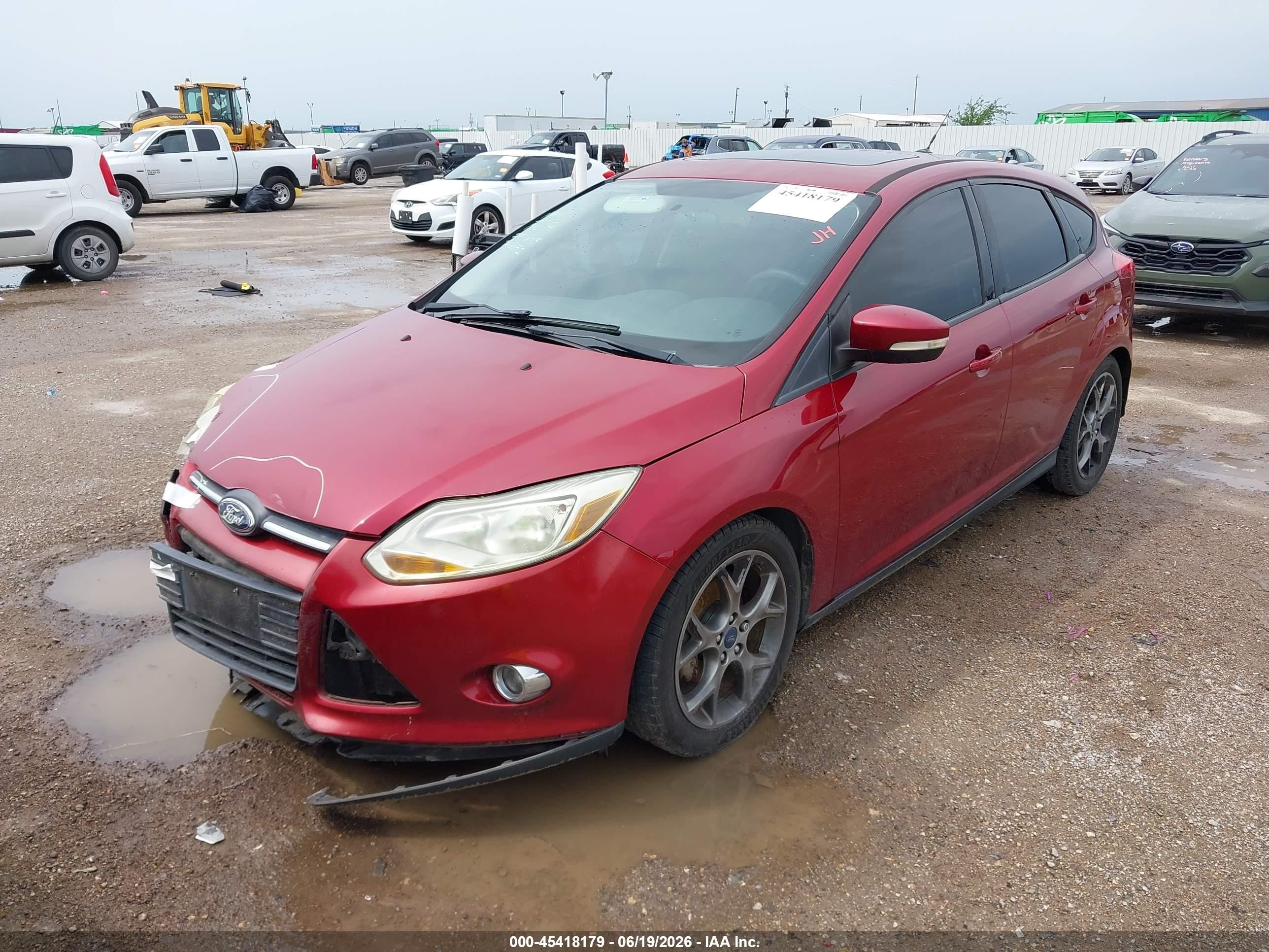 2014 Ford Focus Se Red vin: 1FADP3K26EL148890