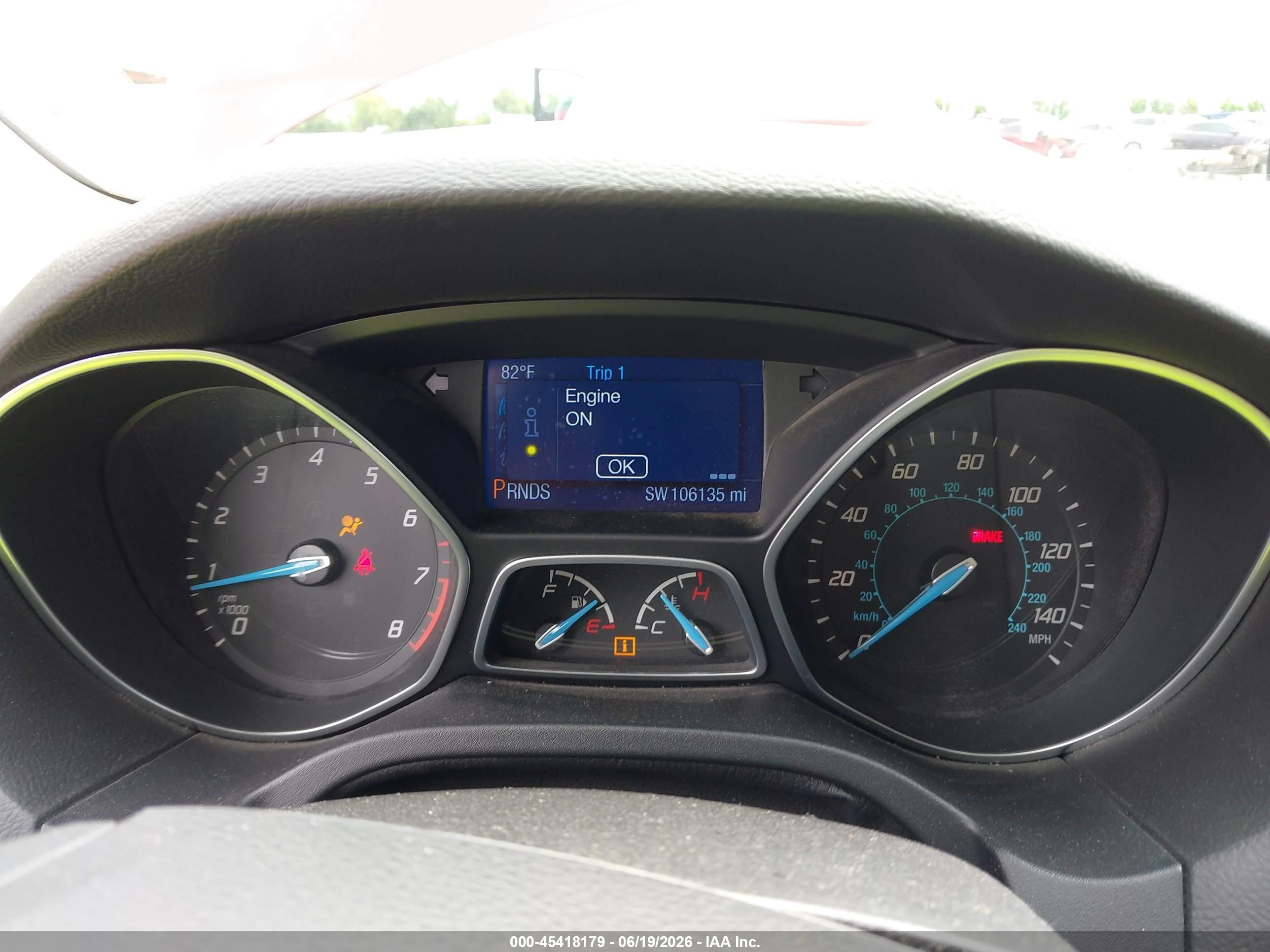 2014 Ford Focus Se Red vin: 1FADP3K26EL148890