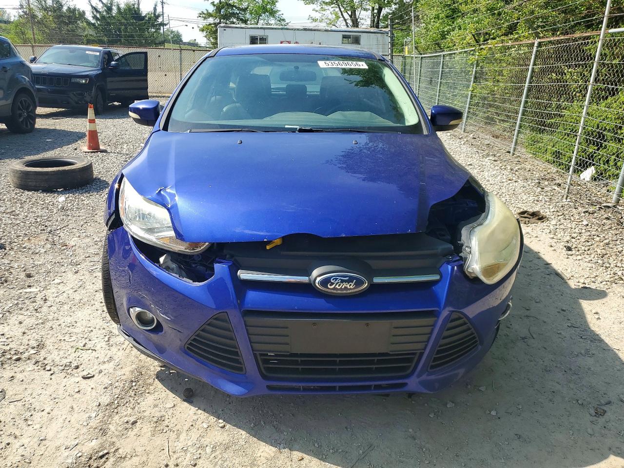 2014 Ford Focus Se Blue vin: 1FADP3K26EL181906