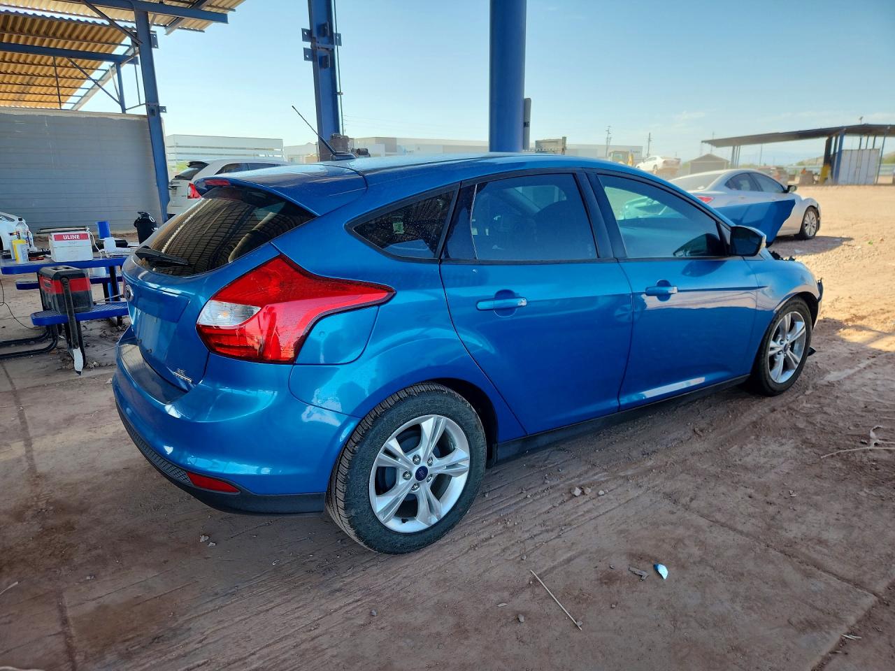 2014 Ford Focus Se Blue vin: 1FADP3K26EL185583