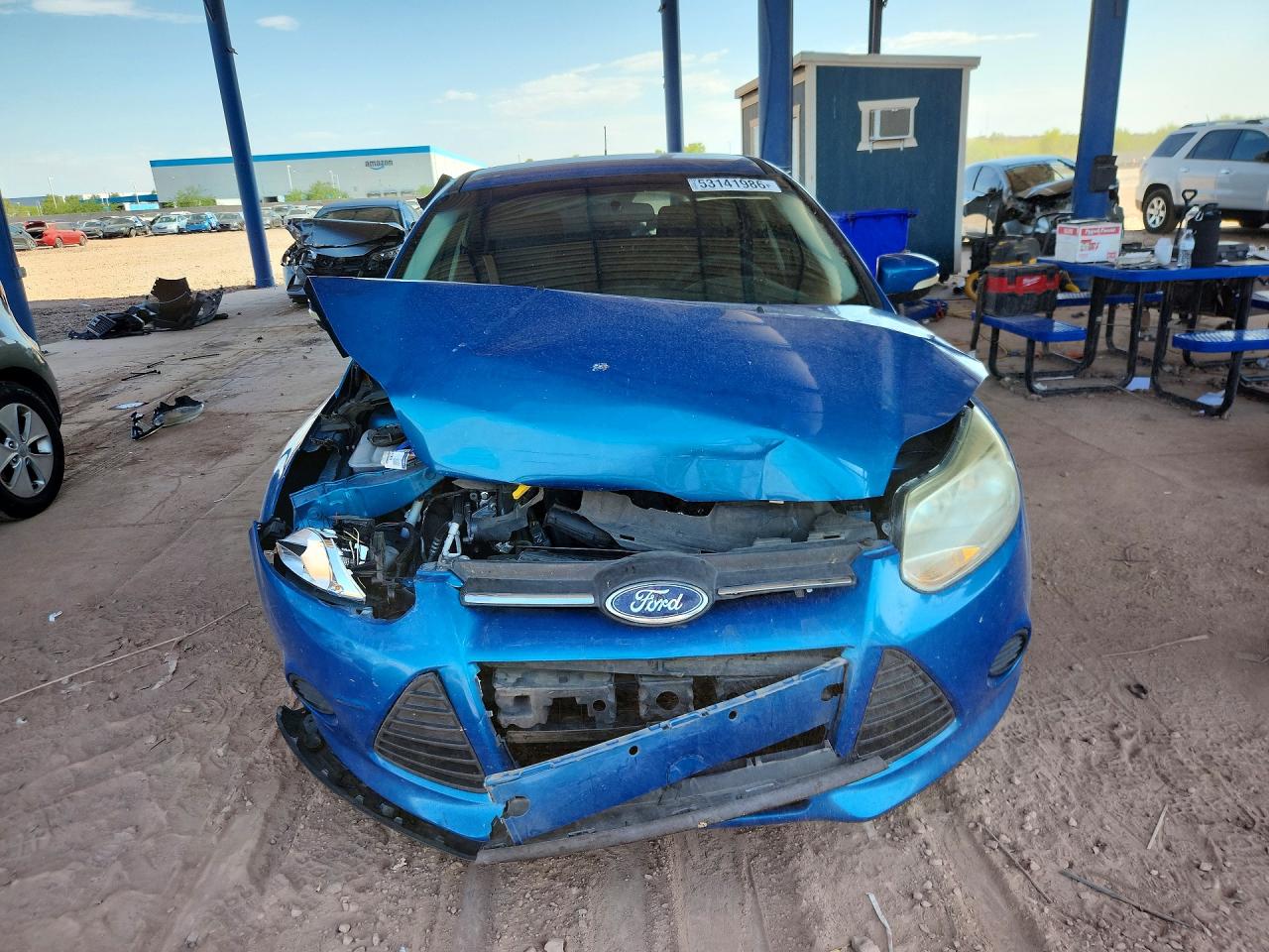 2014 Ford Focus Se Blue vin: 1FADP3K26EL185583