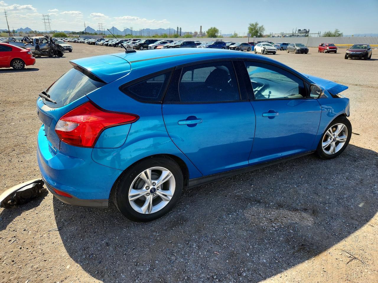 2014 Ford Focus Se Blue vin: 1FADP3K26EL185633