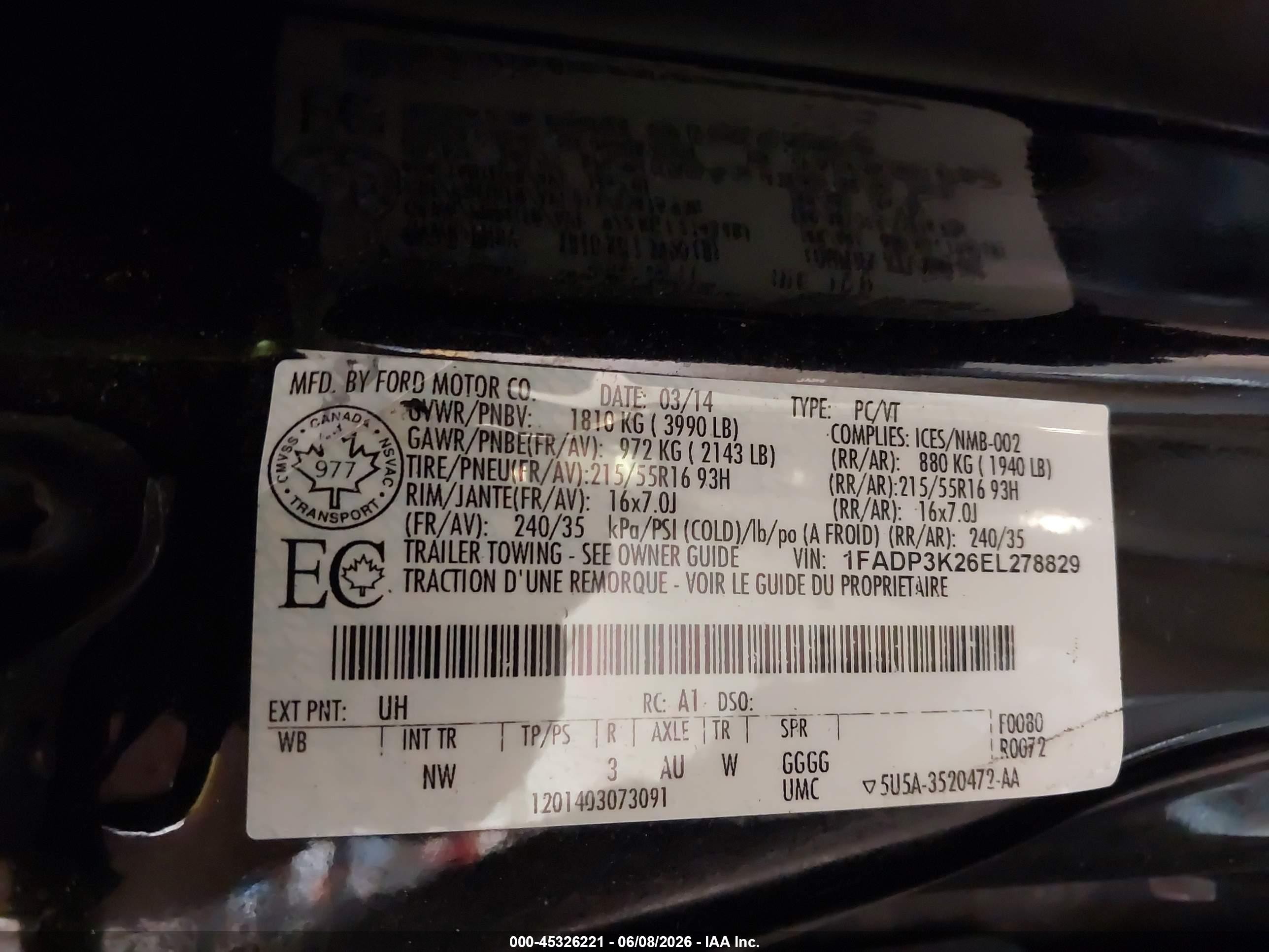 2014 Ford Focus Se Черный vin: 1FADP3K26EL278829