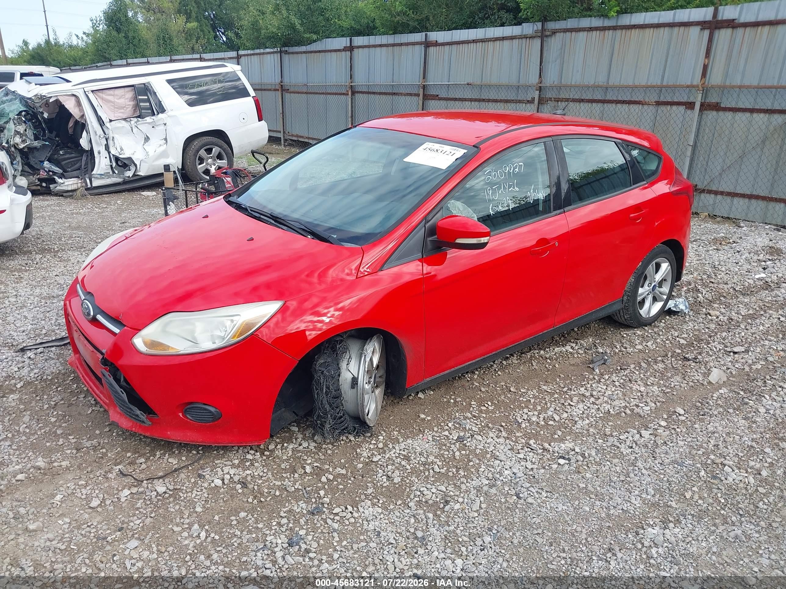 2014 Ford Focus Se Red vin: 1FADP3K26EL283724
