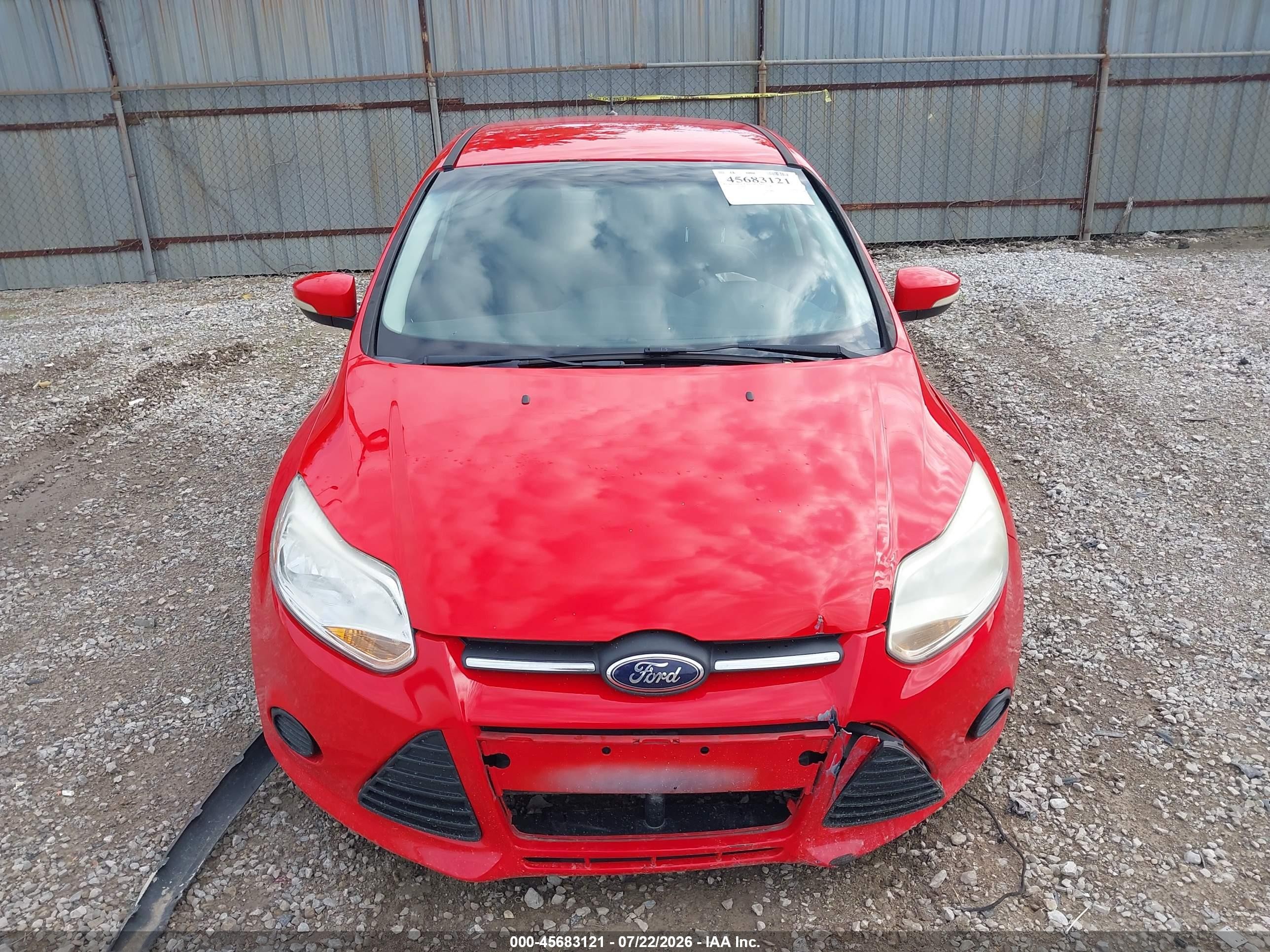 2014 Ford Focus Se Red vin: 1FADP3K26EL283724