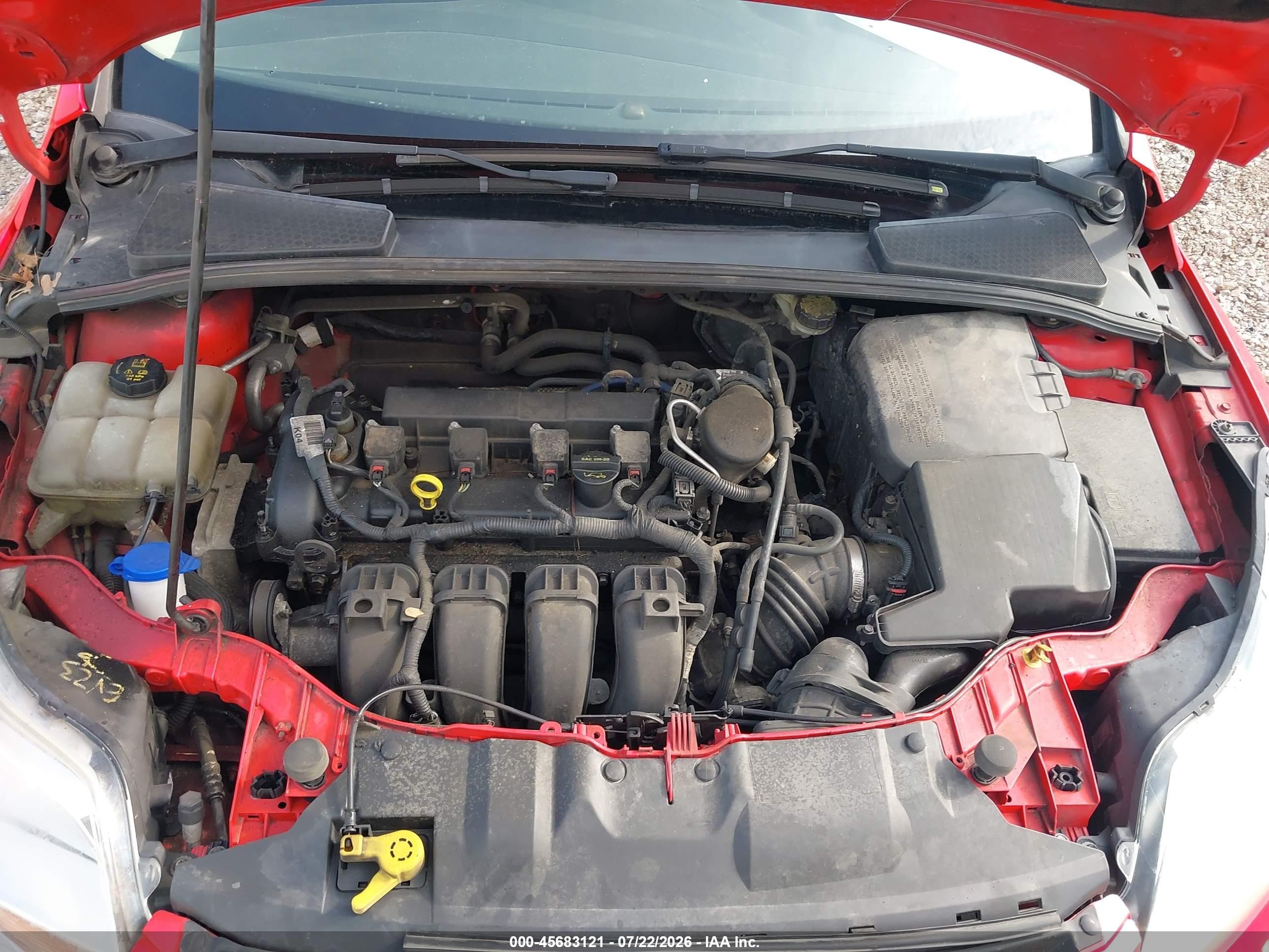 2014 Ford Focus Se Red vin: 1FADP3K26EL283724