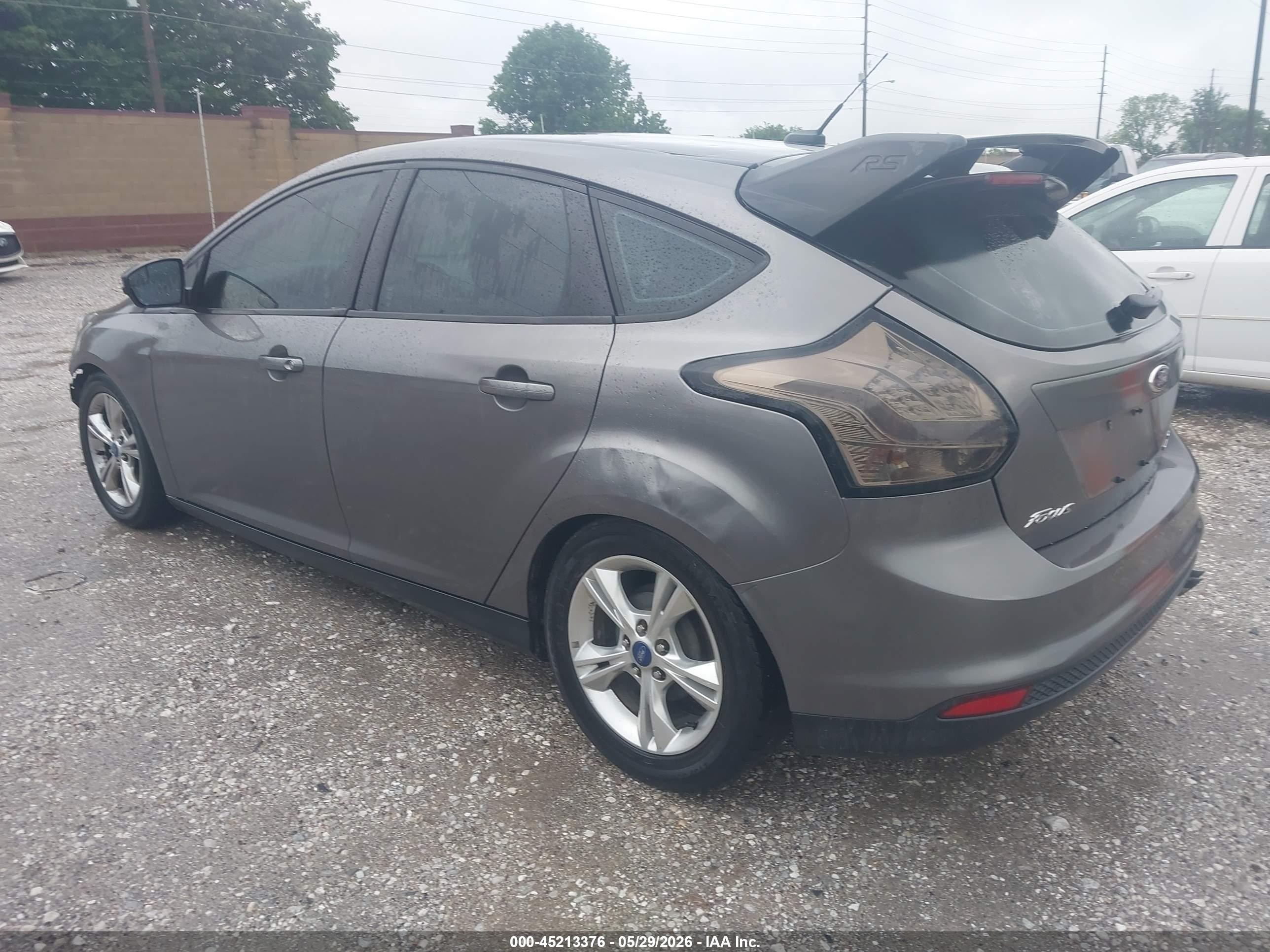 2014 Ford Focus Se Gray vin: 1FADP3K26EL288079
